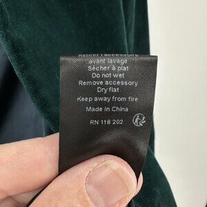 ZADIG & VOLTAIRE volly blazer emerald green velvet open front holiday trendy S